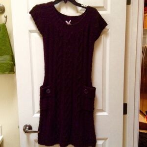 Derek Heart Chocolate Sweater Dress